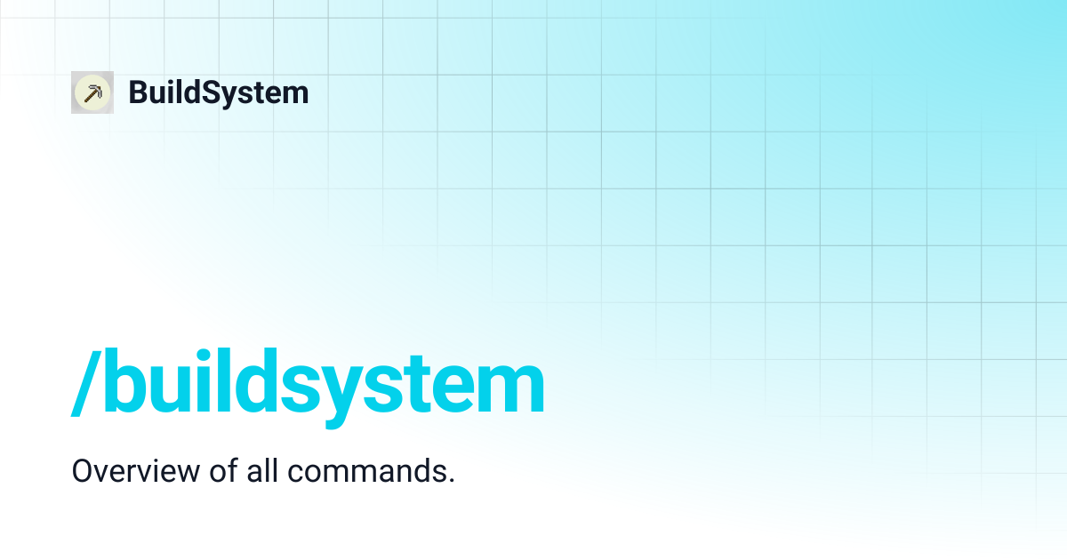 /buildsystem | BuildSystem v2 | BuildSystem